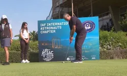 Astronotlar Antalya'da golf oynadı