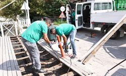 Gölbaşı Belediyesinden Osmanlı ve Selçuklu Parkı’nda kapsamlı bakım ve onarım çalışması