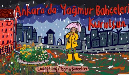 Ankara'nın kurtuluşu yağmur bahçelerinde
