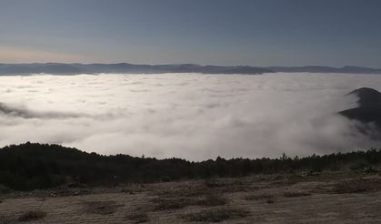 Mudurnu Ovası'nda "sis denizi" oluştu