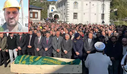 Metro inşaatında ölen işçi, son yolcuğuna uğurlandı
