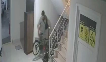 Büyükçekmece'de bisiklet hırsızlığı kamerada