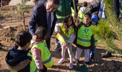 Gölbaşı’nda 1000 fidan toprakla buluştu