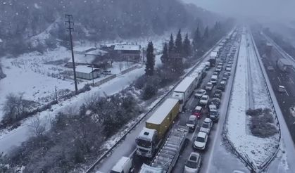 Anadolu Otoyolu Ankara istikameti makaslayan tır nedeniyle ulaşıma kapatıldı