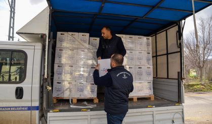 Kahramankazan Belediyesinden vatandaşlara erzak desteği