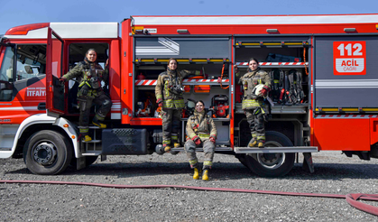 İtfaiyede kadın gücünde yüzde 370 artış