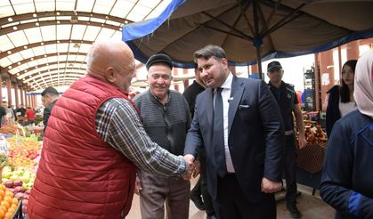 Başkan Çırpanoğlu ve milletvekili Beker sahada