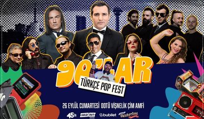 "90'lar Türkçe Pop Fest" ODTÜ Vişnelik Çim Amfi’de