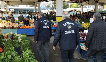 Çankaya zabıtası pazar yerlerinde denetimlerini sürdürüyor