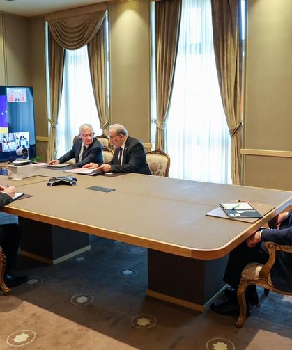 Cumhurbaşkanı Yardımcısı Yılmaz, Çevrimiçi Liderler Toplantısı'na katıldı