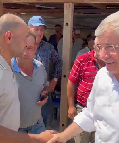 Ahmet Davutoğlu, Ankara'da çiftçilerle bir araya geldi