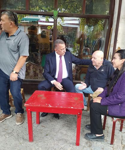 Fuat Oktay, Ulus’ta vatandaş ve esnafla buluştu