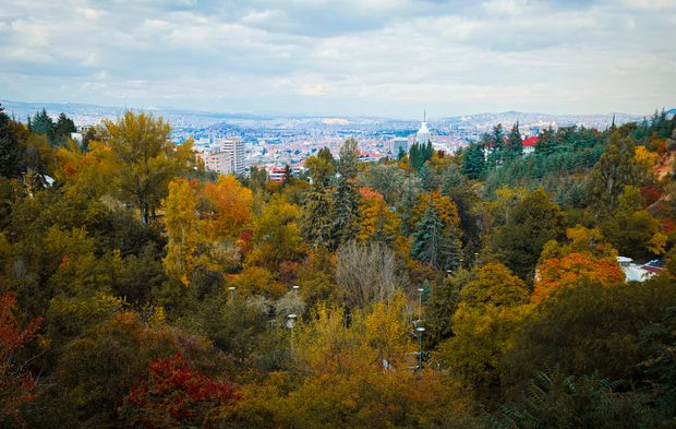 Başkentin parklarında sonbahar esintisi