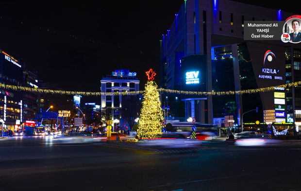 Kızılay Meydanı yeni yıla hazır