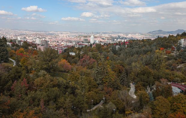 Başkentin parkları sonbahar renklerine büründü