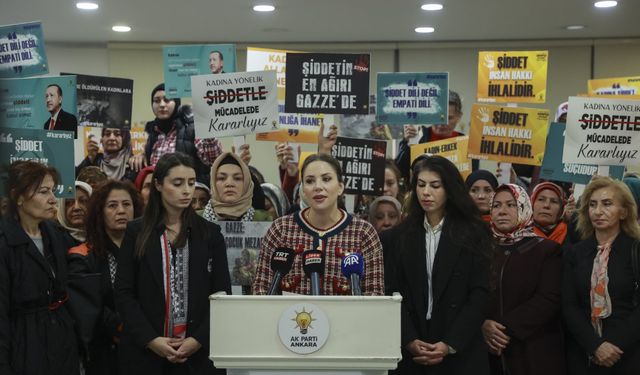 AK Parti Ankara İl Başkanlığında kadına yönelik şiddetle mücadele açıklaması
