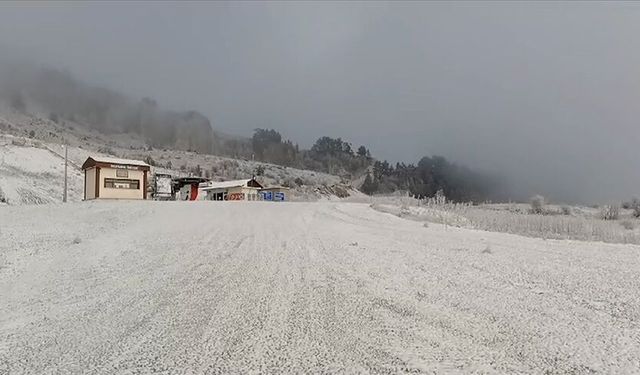 Keltepe Kayak Merkezi beyaz örtüyle kaplandı