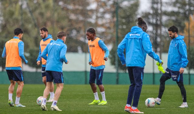 Trabzonspor, Adana Demirspor maçı hazırlıklarını sürdürdü