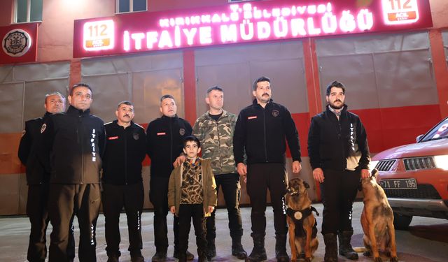 Kırıkkale Belediyesi arama kurtarma köpekleri, arama çalışmaları için Konya'ya gitti