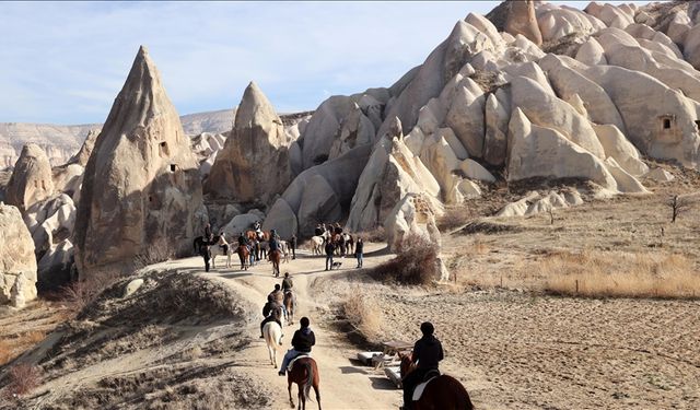 Yerli turistlerin yarıyıl tatilindeki tercihi Kapadokya oldu