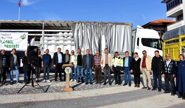Nallıhan'da çiftçilere sera malzemesi desteği verildi