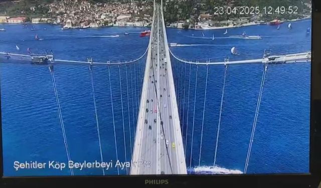 Deprem anı, 15 Temmuz Şehitler Köprüsü'nün kamerasında
