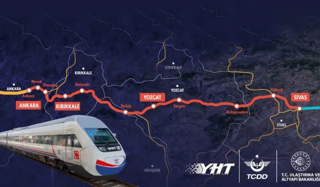 Ankara-Sivas YHT Hattı'nda taşınan yolcu sayısı 2 yılda 1,7 milyona yaklaştı