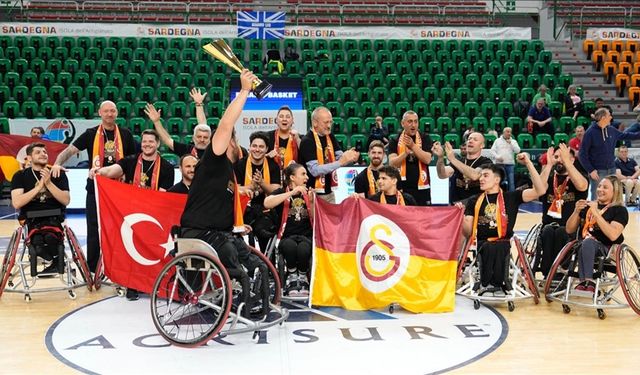 Galatasaray Fuzul Tekerlekli Sandalye Erkek Basketbol Takımı, Avrupa'da şampiyon oldu