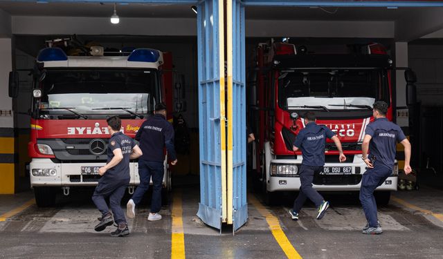 Ankara İtfaiyesi 4 ayda 3 bin 202 yangına müdahale etti