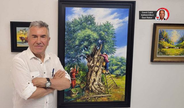 Sanatçı Raif Gökkuş ‘sessizliğini’ tuvale canlı renklerle yansıtıyor
