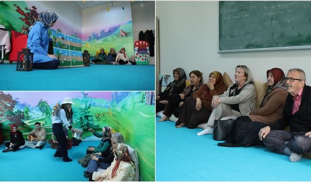 Erzincan'da nineler ve dedeler torunları için masal öğreniyor
