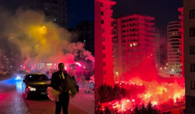 'Kız isteme’ye giderken yolu kapatıp meşale yakan sürücülere ceza, damat adayına gözaltı