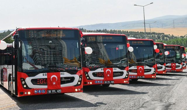 Ankara'da toplu taşımaya 13 yeni otobüs daha eklendi
