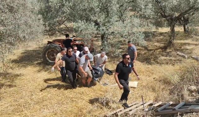 Devrilen traktörün altında kalan sürücü öldü