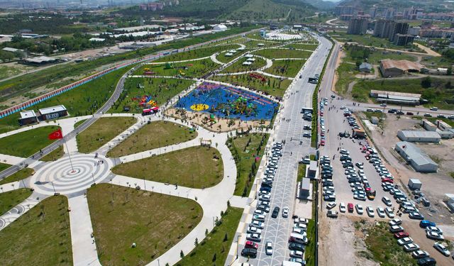 Sincan park bu yaz rengârenk