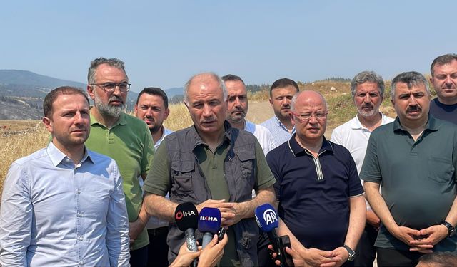 Efkan Ala: Kestel-Gürsu bölgesinde yangın büyük oranda kontrol altında