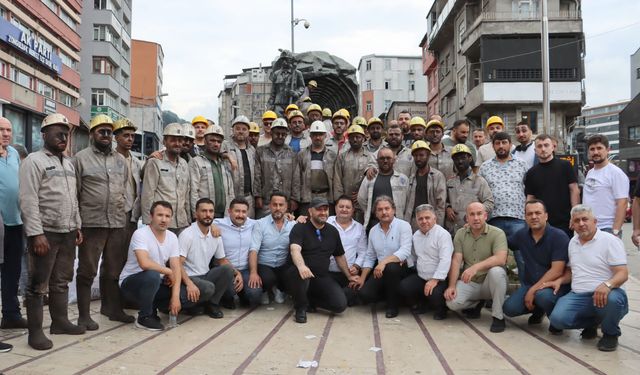 Zonguldak’ta madenciler eylem yaptı
