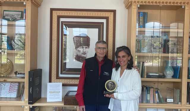 Aziz Sancar ile Canan Dağdeviren, ABD'de buluştu