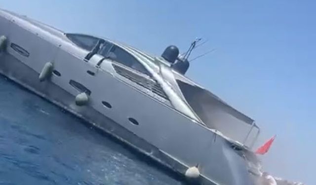 Bodrum'da motoryatta yangın