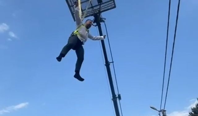 Damadı vinçle havaya kaldırıp, çiftetelli oynattılar