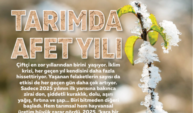 ‘Ekonom’ tarımda ‘afet yılı’na dikkat çekti