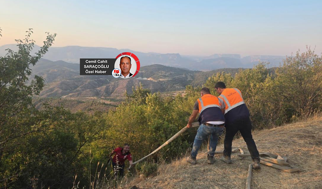 Orman yangınlarında madenciler de görev aldı