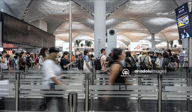 Yılın 7 ayında hava yoluyla 134,9 milyon yolcu seyahat etti