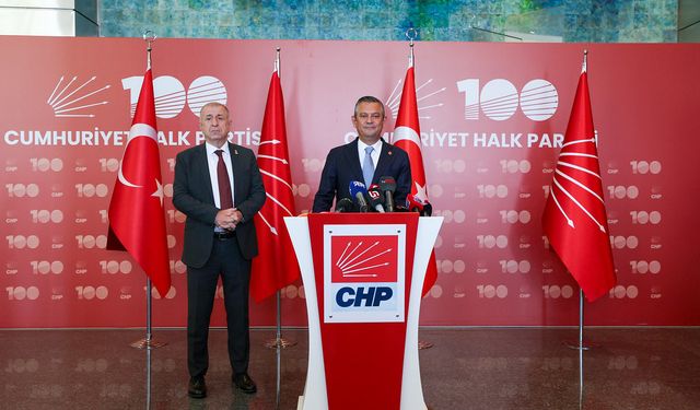 CHP Genel Başkanı Özel, Zafer Partisi Genel Başkanı Özdağ ile görüştü