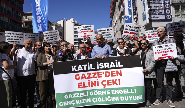 Başkentte engelli derneklerinden "Gazzeli görme engelli genç kızın çığlığını duyun" çağrısı