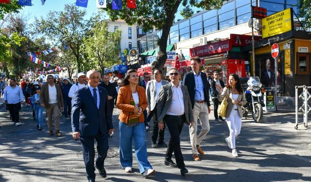7. Cadde Avrupa Hareketlilik Haftası'na özel olarak araç trafiğine kapatıldı