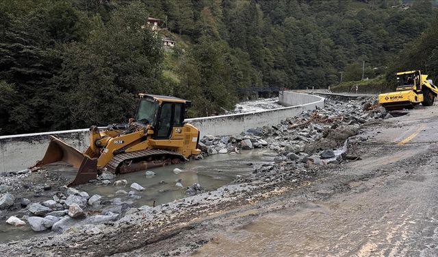AFAD'dan Doğu Karadeniz'deki yağışların ardından yapılan çalışmalara ilişkin açıklama