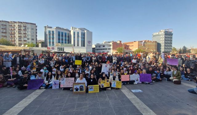 Diyarbakır'da Rojin Kabaiş için oturma eylemi düzenlendi