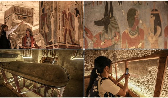 Mısır'da 226 yıl önce keşfedilen firavun mezarı, 20 yıllık restorasyonun ardından bugün yeniden açılıyor