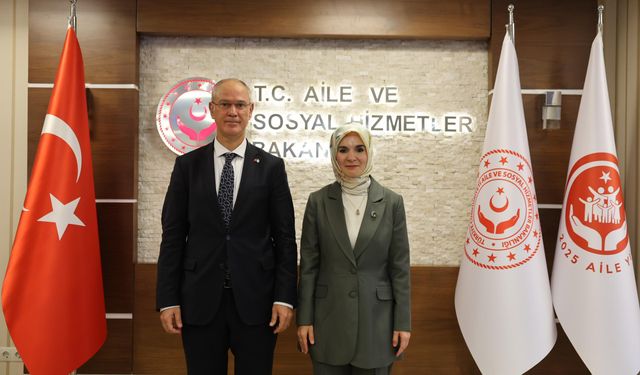 Bakan Göktaş, KKTC Çalışma ve Sosyal Güvenlik Bakanı Hasipoğlu ile görüştü